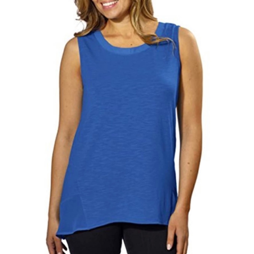 NWOT Adrienne Vittadini High-Low Sleeveless Top